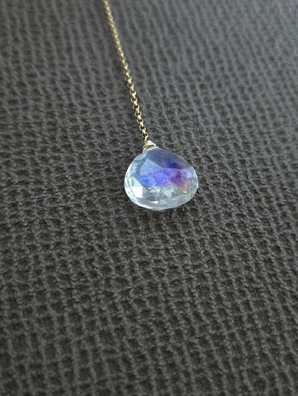Rainbow🌈 Moonstone🌙 Y-Necklace - Picture 15 of 16
